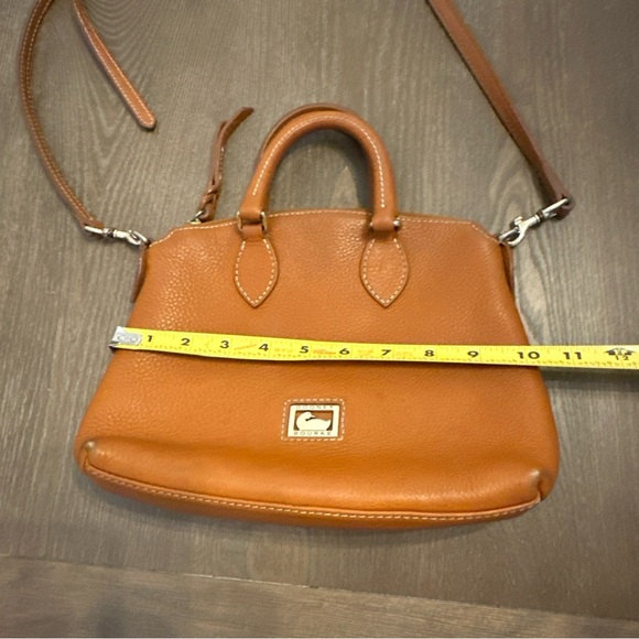 Dooney & Bourke Pebble Leather Satchel with Crossbody Tan‎ - Picture 13 of 16